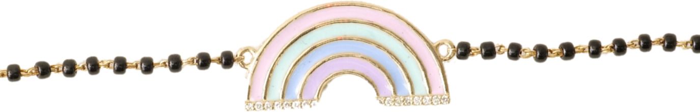 Diamondtine Rainbow Nazaria Diamond Bracelet Yellow Gold 14kt Diamond Charm Bracelet