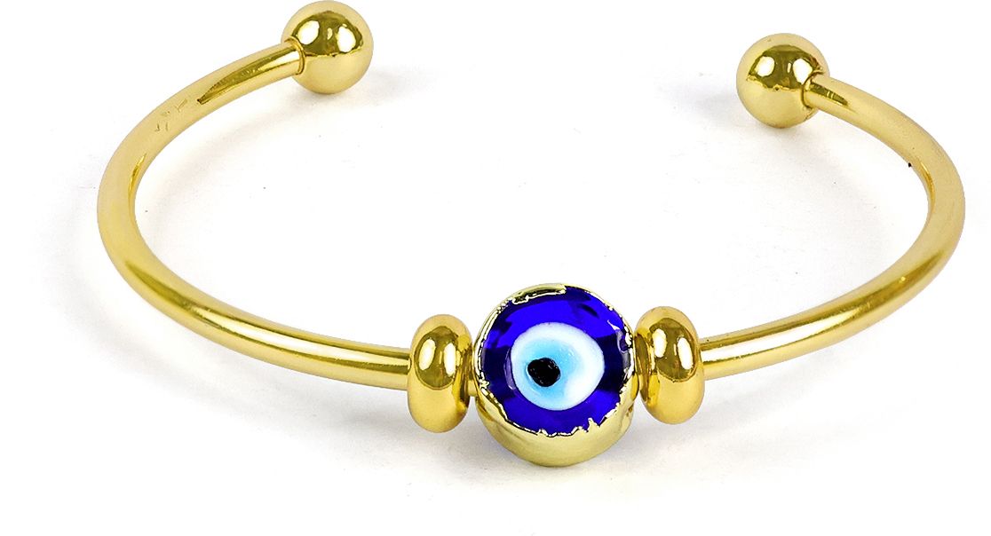 REIKI CRYSTAL PRODUCTS Evil Eye Bracelet White Gold Bracelet