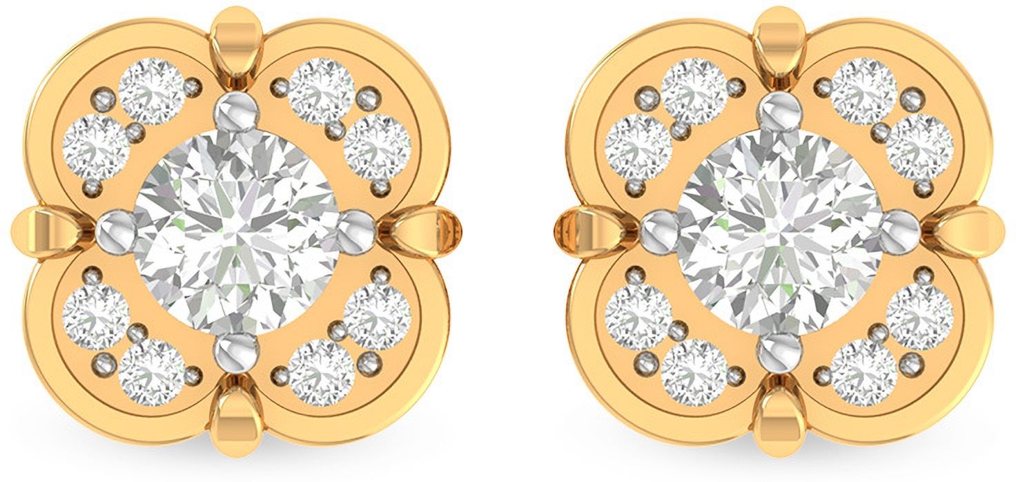 amarta Eternal Gold Diamond Earring Yellow Gold 18kt Drop Earring-picture-23