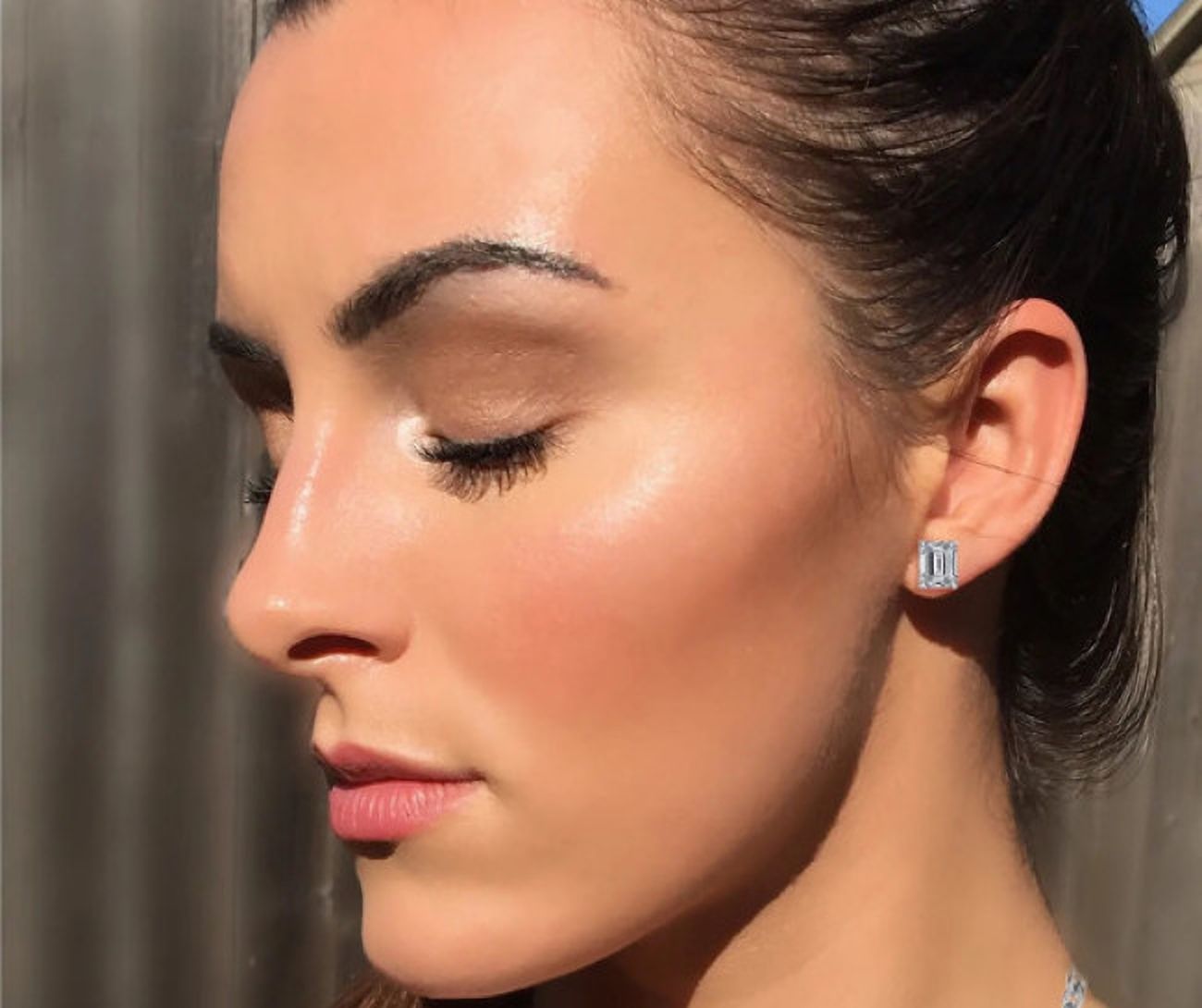 EUPHORIA White Gold 14kt Stud Earring