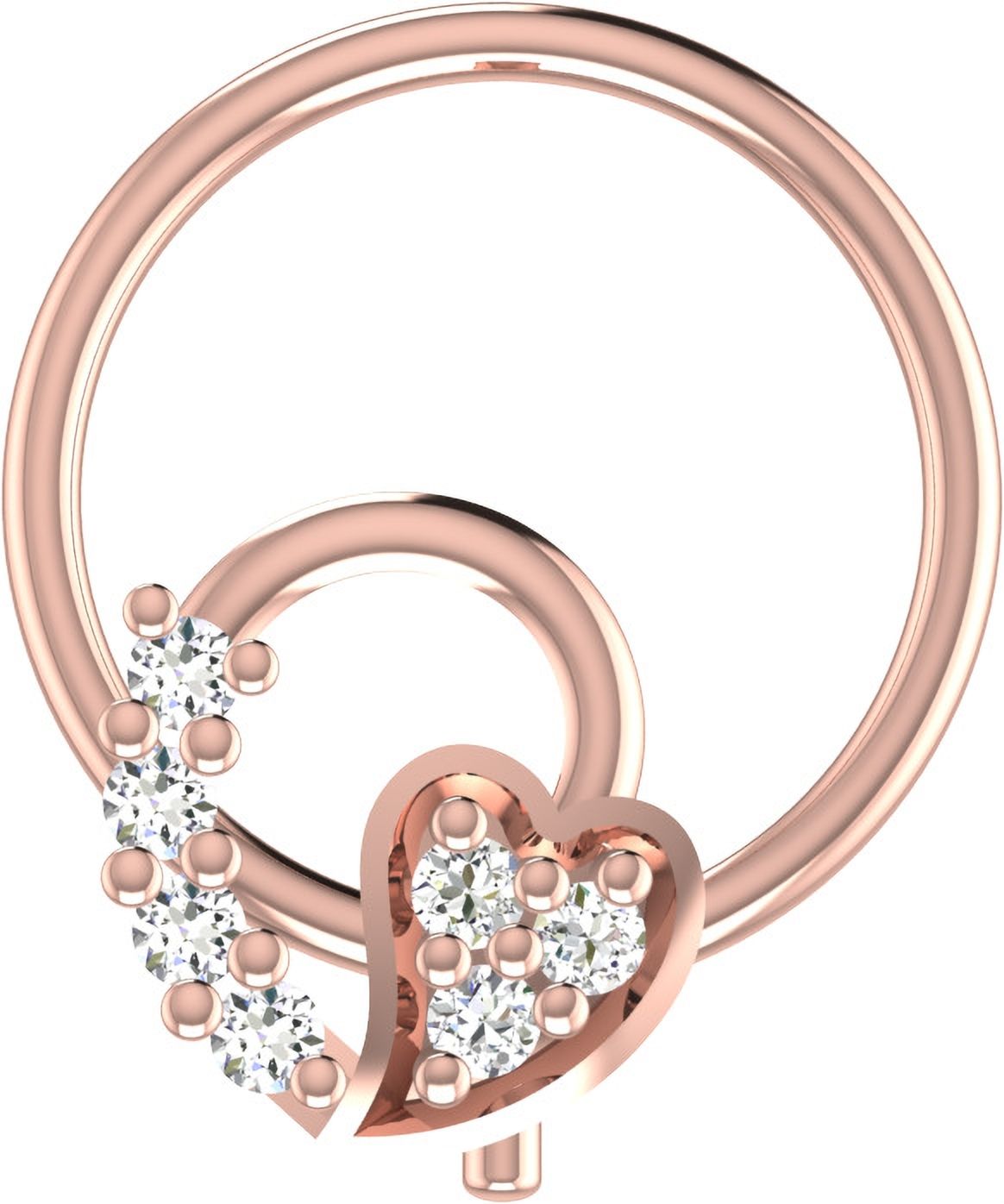 avsar Gargi 18kt Diamond Rose Gold Nose Wire