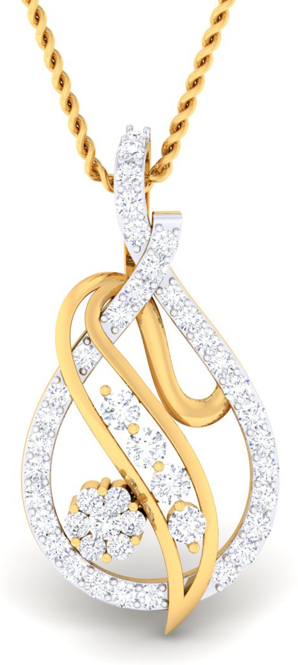 avsar AVP902YB 14kt Cubic Zirconia Yellow Gold Pendant-picture-38