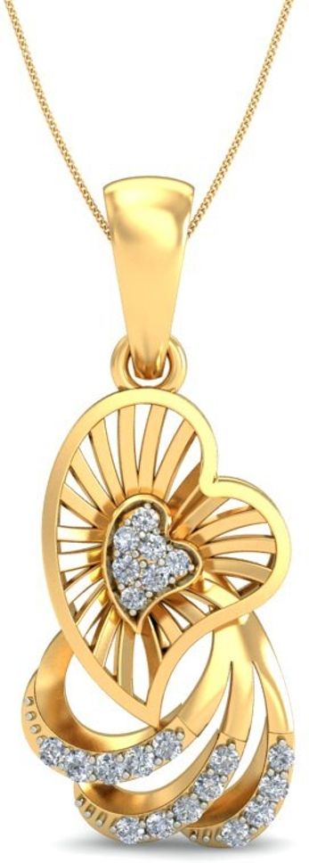 avsar AVP766YB 14kt Cubic Zirconia Yellow Gold Pendant-picture-37