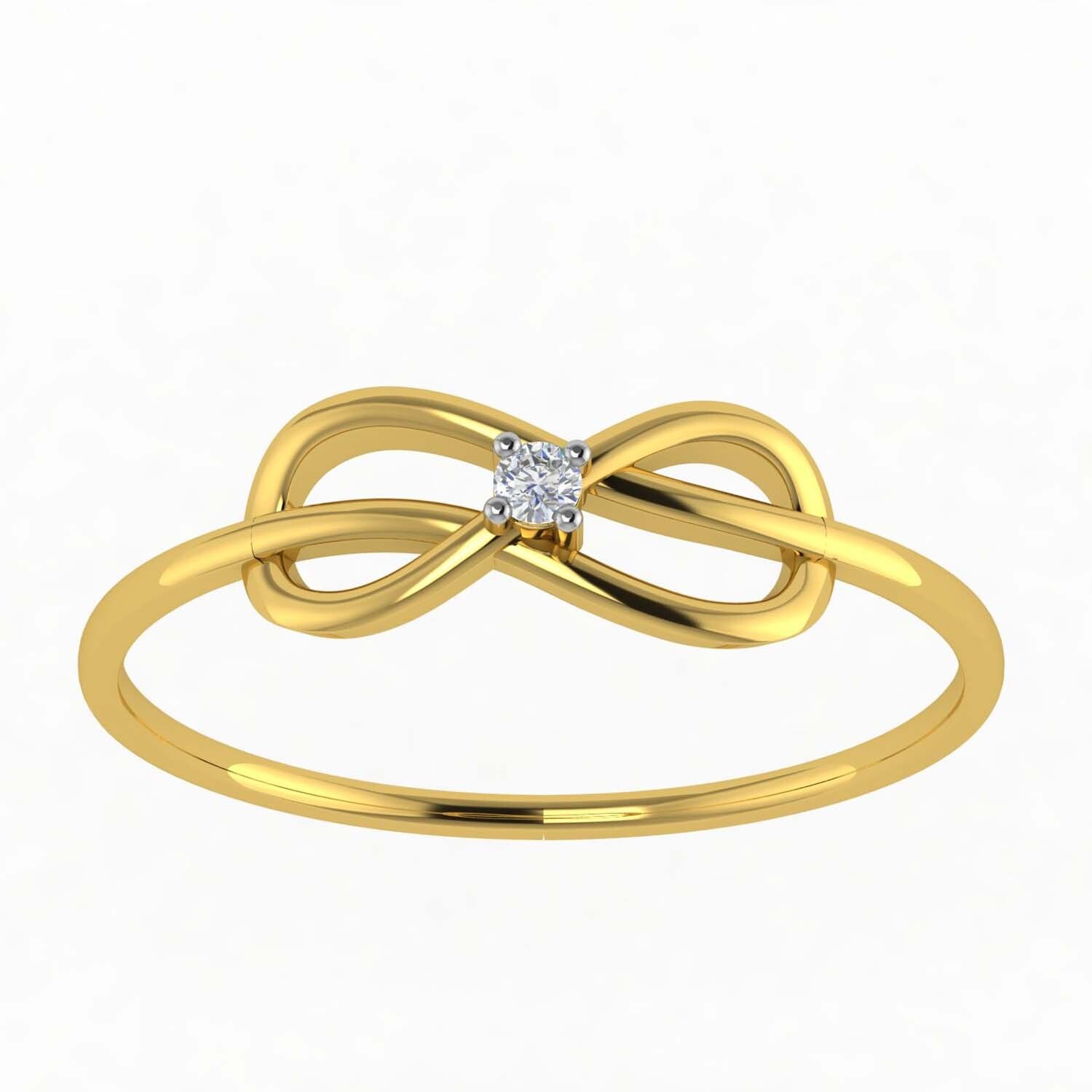 avsar avr087yc 9kt cubic zirconia yellow gold ring