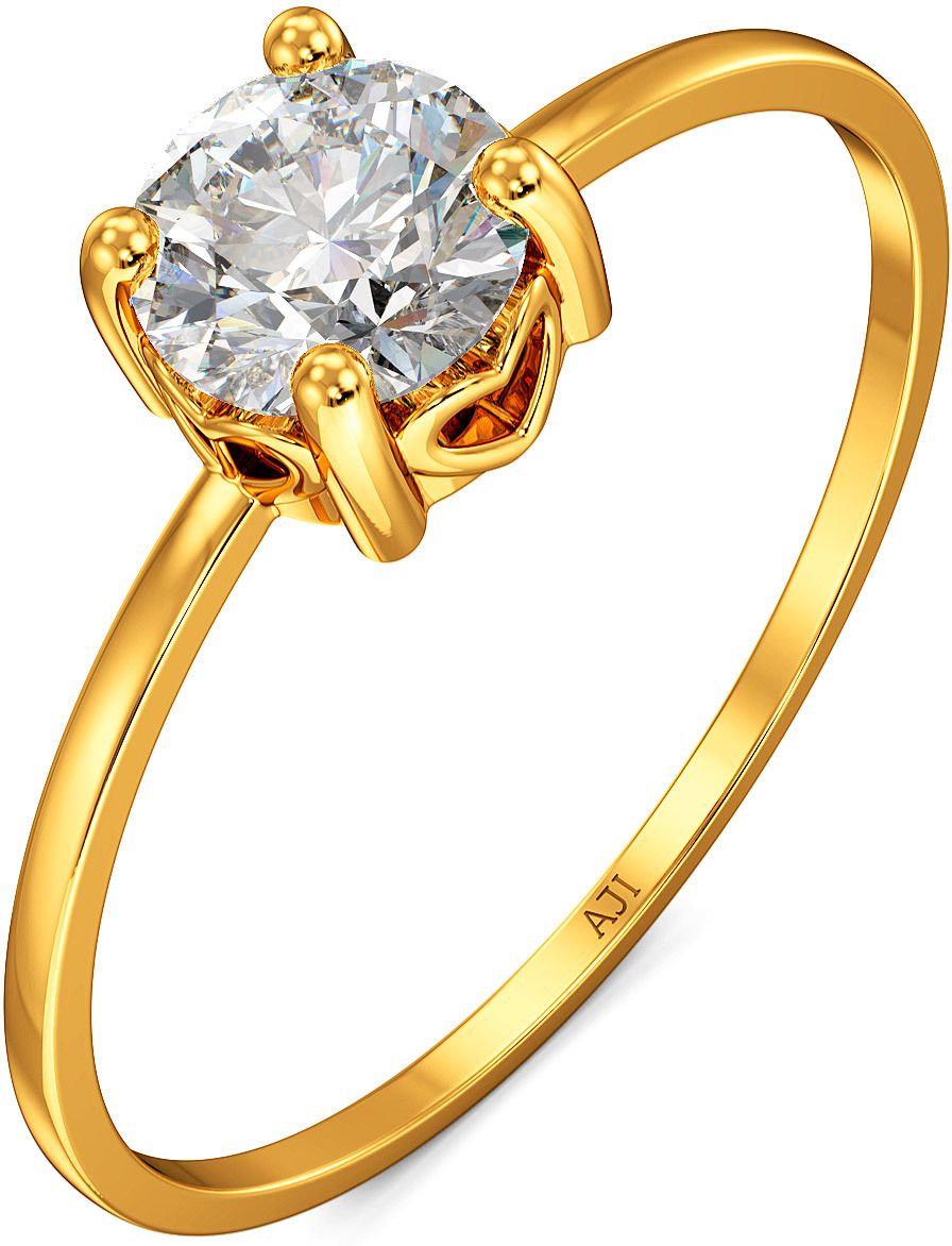 Joyalukkas Pure Spark Gold Ring 22kt Cubic Zirconia Yellow Gold ring-picture-13