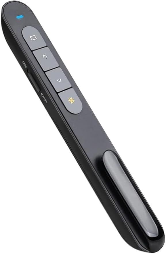 InfiDeals USB Wireless Presentation Remote, PowerPoint Remote PPT Clicker Slide Changer Laser Pointer Presenter-image-10