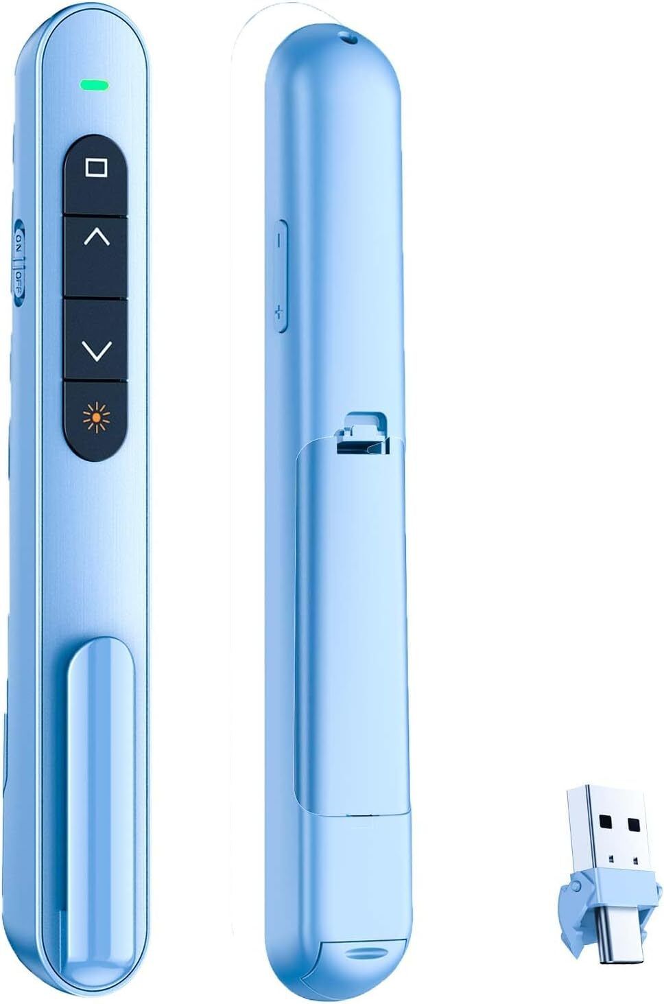 RTS Wireless Presenter Remote with Laser Pointer Wireless Presenter Type C & USB Receiver Presenter-picture-17