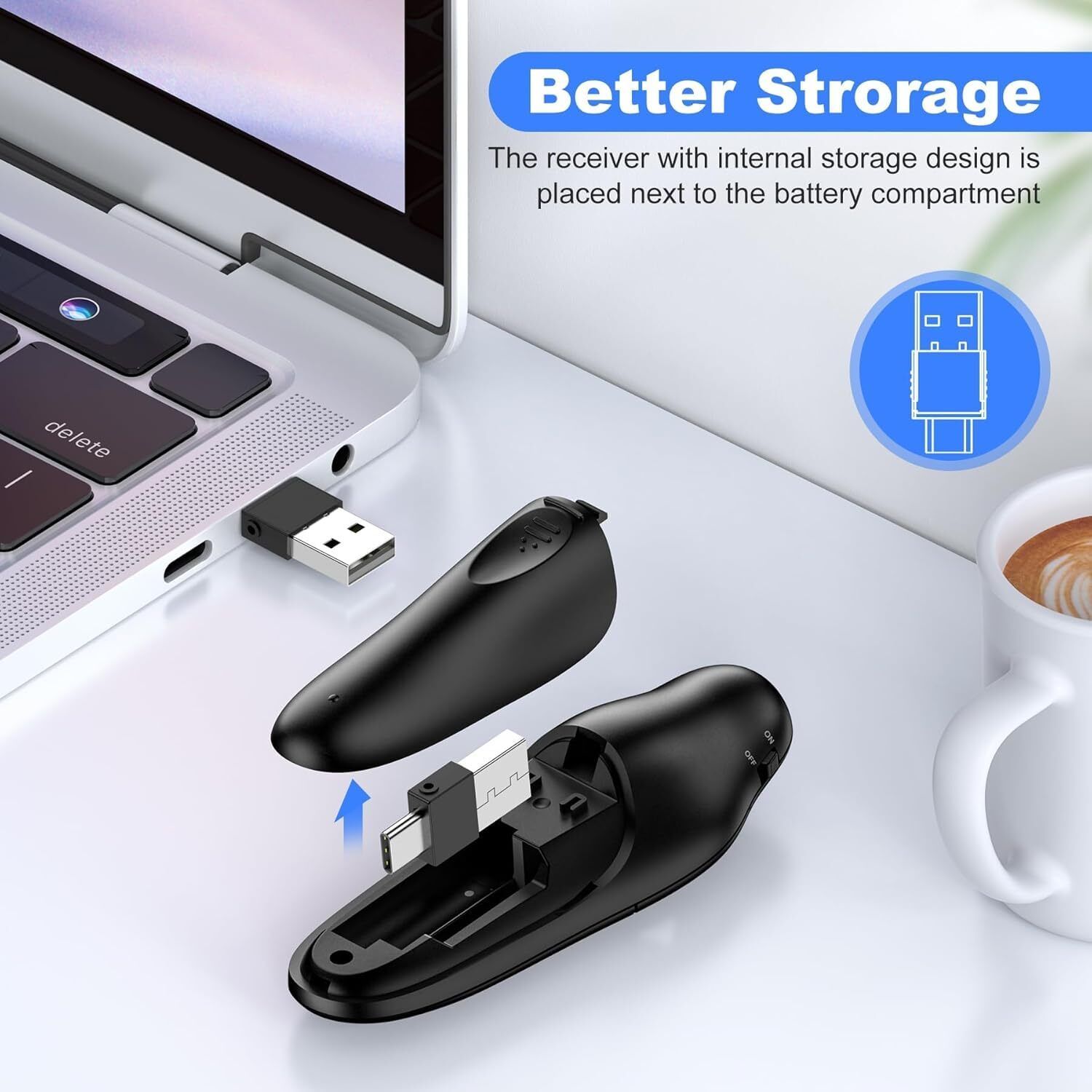 Jihaan USB WITH TYPE C CLICKER BUTTON PRESENTER Presenter remort Presenter-picture-40