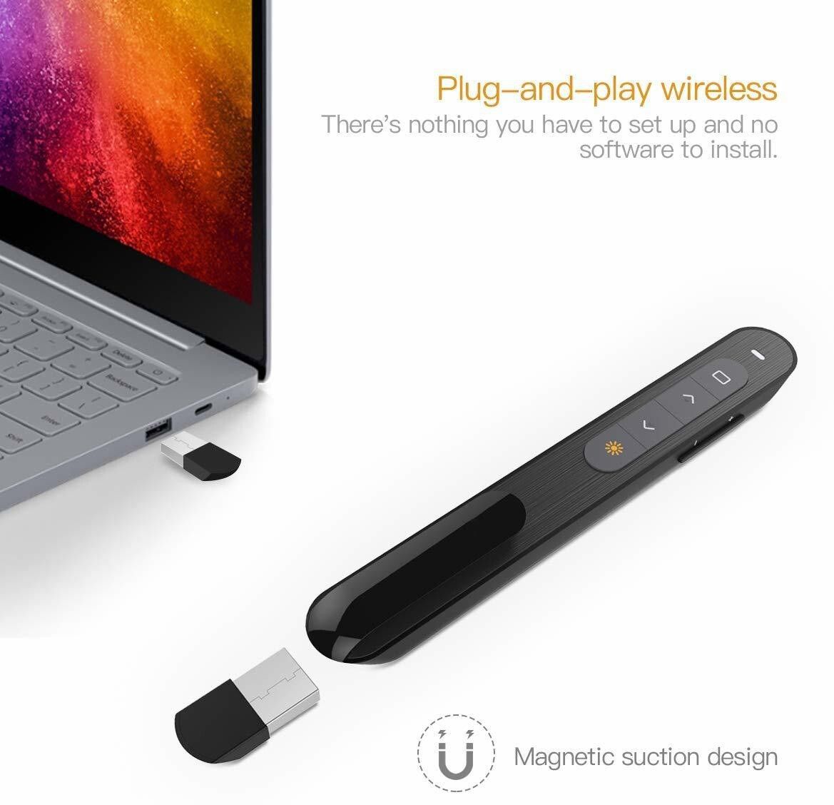 Jihaan Wireless Laser Presenter Presenter (Black) Presenter-image-15