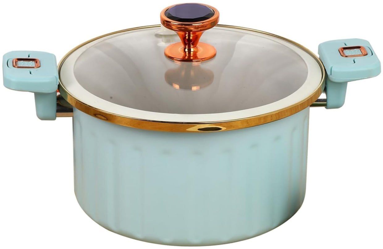 debrifo Non-Stick Micro Pressure Cooker with Glass Lid, Compact Stew Pot for Kitchen Slow Cooker-picture-38