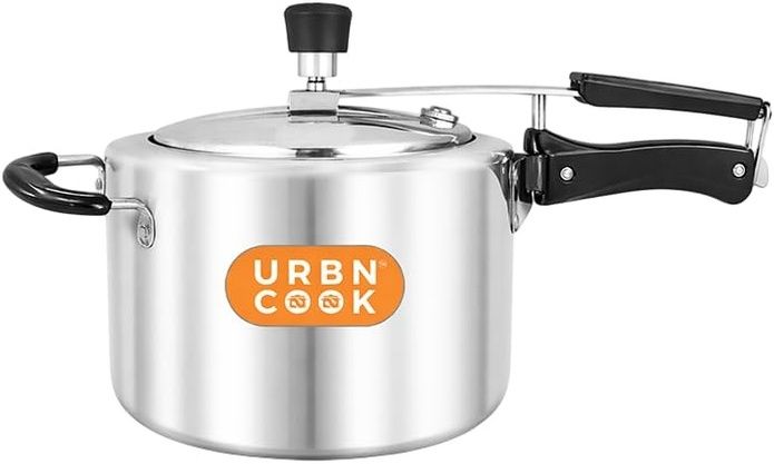 5 Litre Aluminium Pressure Cooker Induction Base Inner Lid Prime Series Silver 5 L Pressure Cooker-image-26