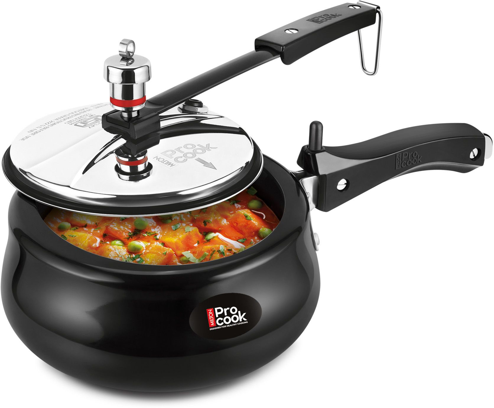 milton Hard Anodized Royal Curve Pressure Cooker 3 L Induction + Gas 5 year Warranty 3 L Induction Bottom Pressure Cooker-picture-5