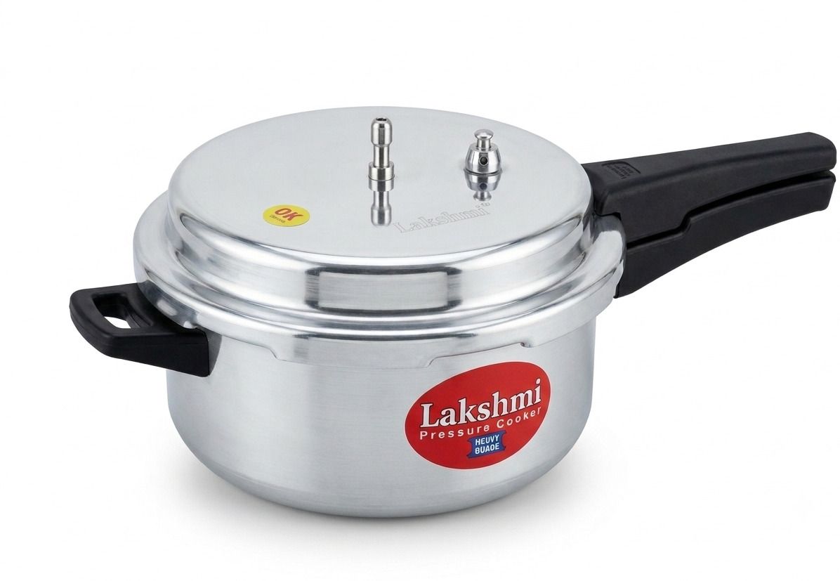 Lakshmi Aluminium Pressure Pan Jumbo Outer Lid 7.5 L Pressure Cooker 7 L Pressure Pan-image-36