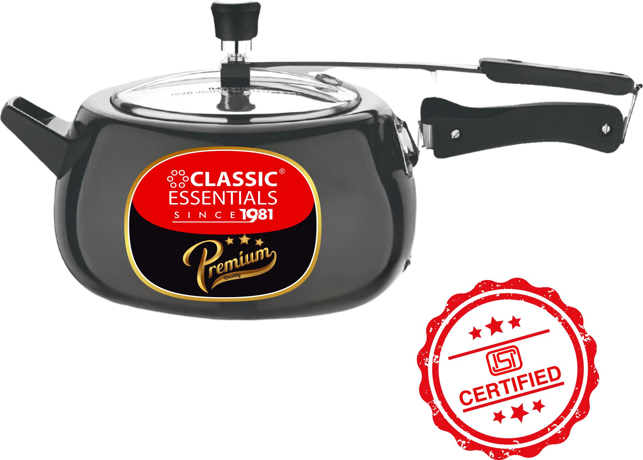classic essentials Hard Anodised Cooker | ISI Certified Inner Lid HA Pressure Cooker 5 L Induction Bottom Pressure Cooker-picture-45