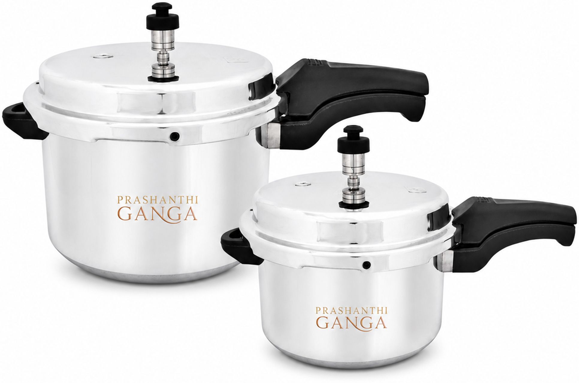Aluminium Pressure Cooker Set Combo 3L & 5L Heavy Duty Kitchen Cookers 3 L, 5 L Pressure Cooker-image-42