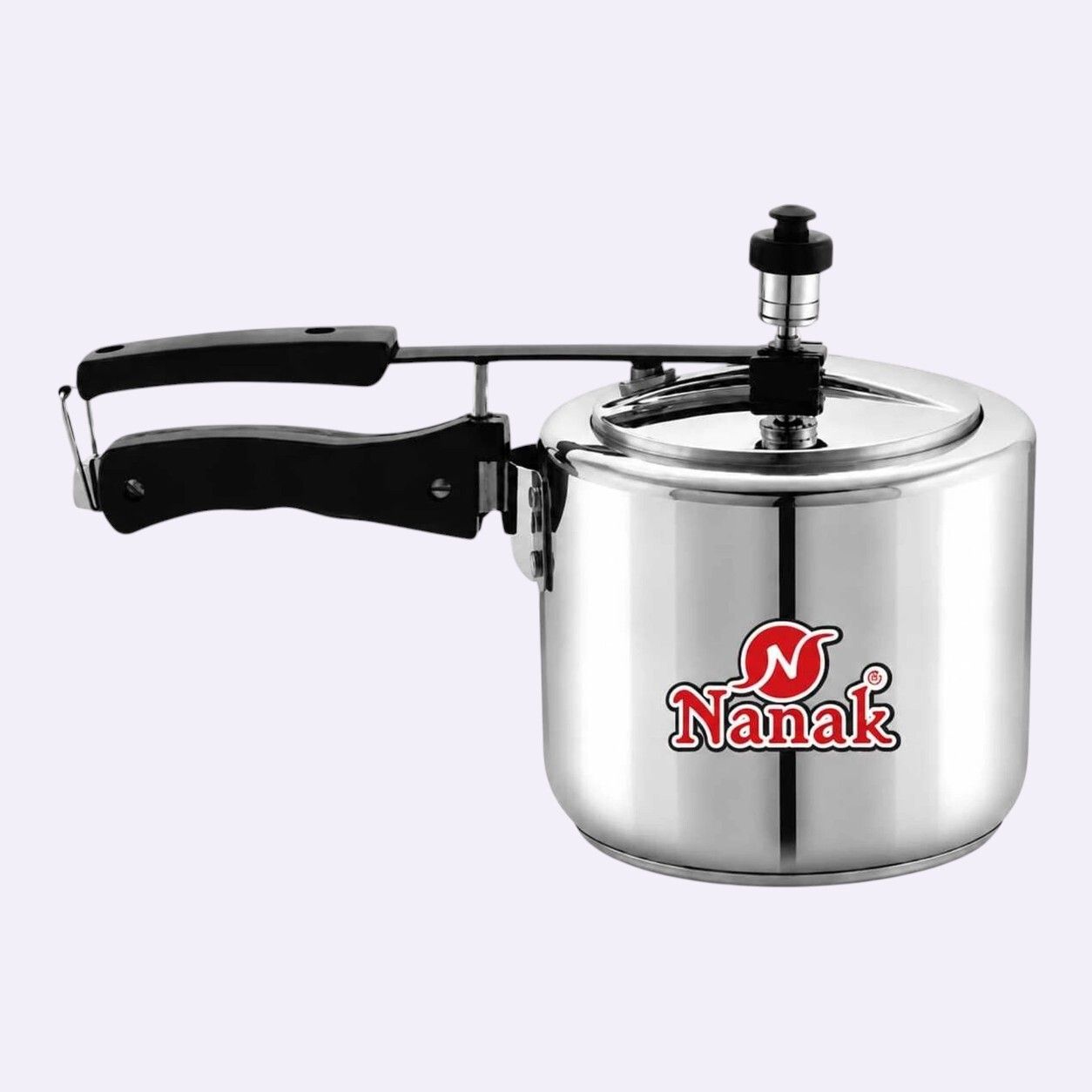 Nanak 3L Cooker | Fast Cooking Aluminium Pressure Cooker for Kitchen 3 L Induction Bottom Pressure Cooker-image-2