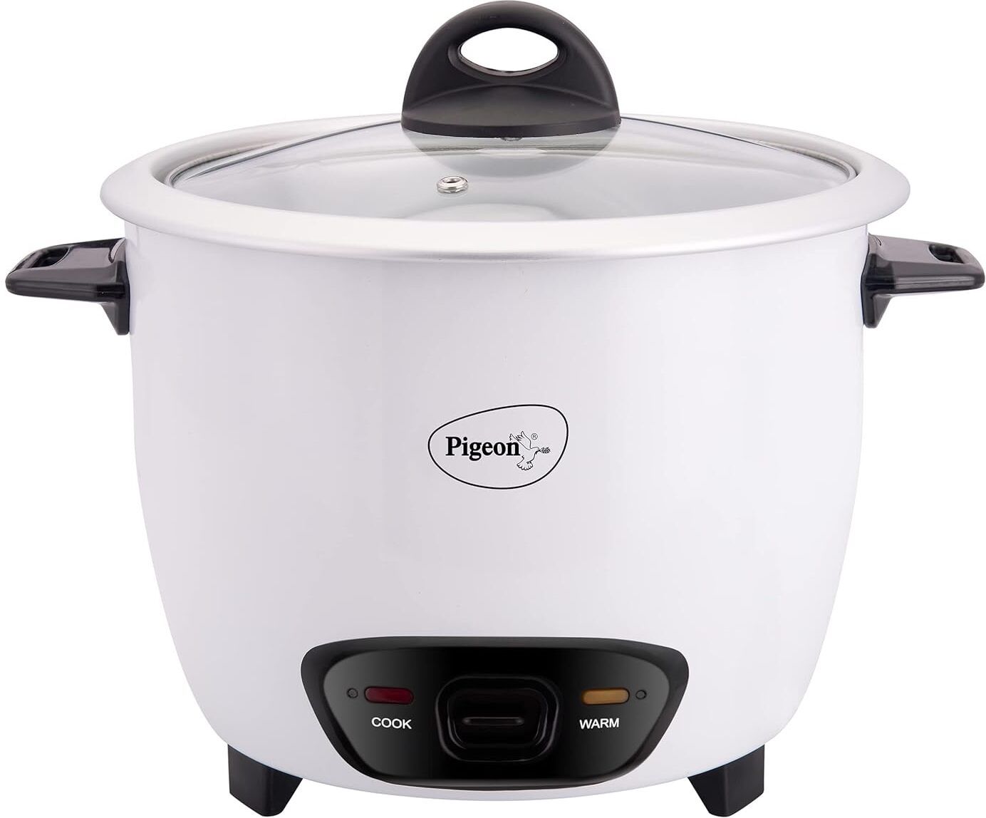 pigeon Joy Rice Cooker (With Glass lid - 1.8 L (single pot) Electric Rice Cooker with Steaming Feature-picture-2