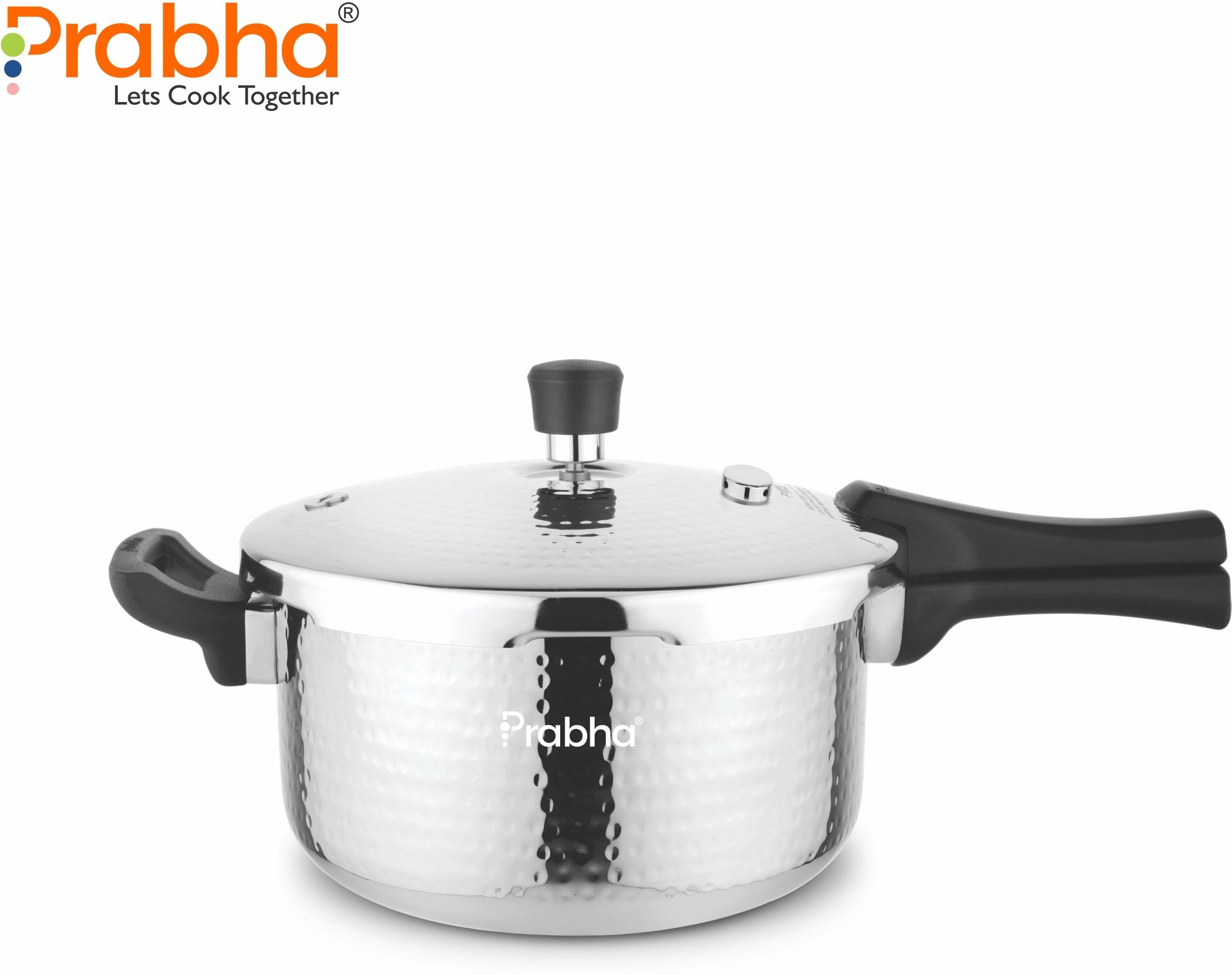 prabha TriPly Whizz Hammered Bakelite Handle Pressure Cooker, ISI Certified, Outer Lid, 1.5 L Induction Bottom Pressure Cooker-picture-23