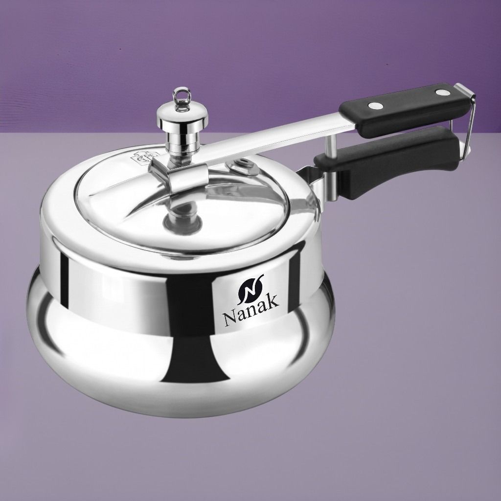 Nanak 2 Litre Stainless Steel Inner Lid Pressure Cooker for Gas Stove 2 L Induction Bottom Pressure Cooker-image-26