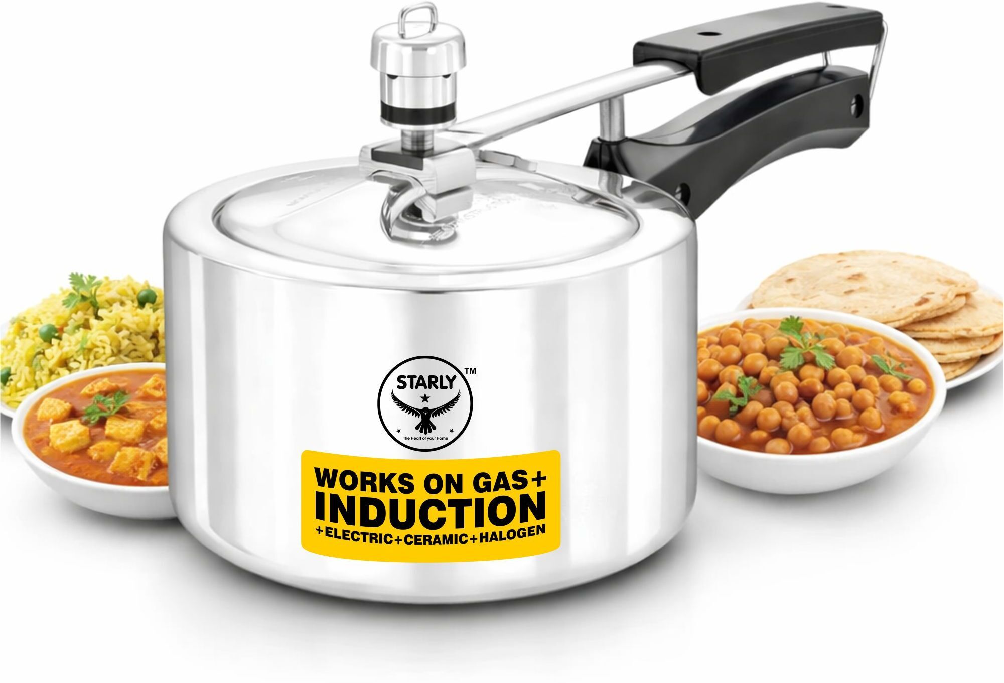 Cook Pro 3 L Induction Bottom Pressure Cooker-image-36