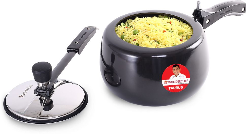 wonderchef Taurus Hard Anodized Inner Lid 3 L Induction Bottom Pressure Cooker-picture-11