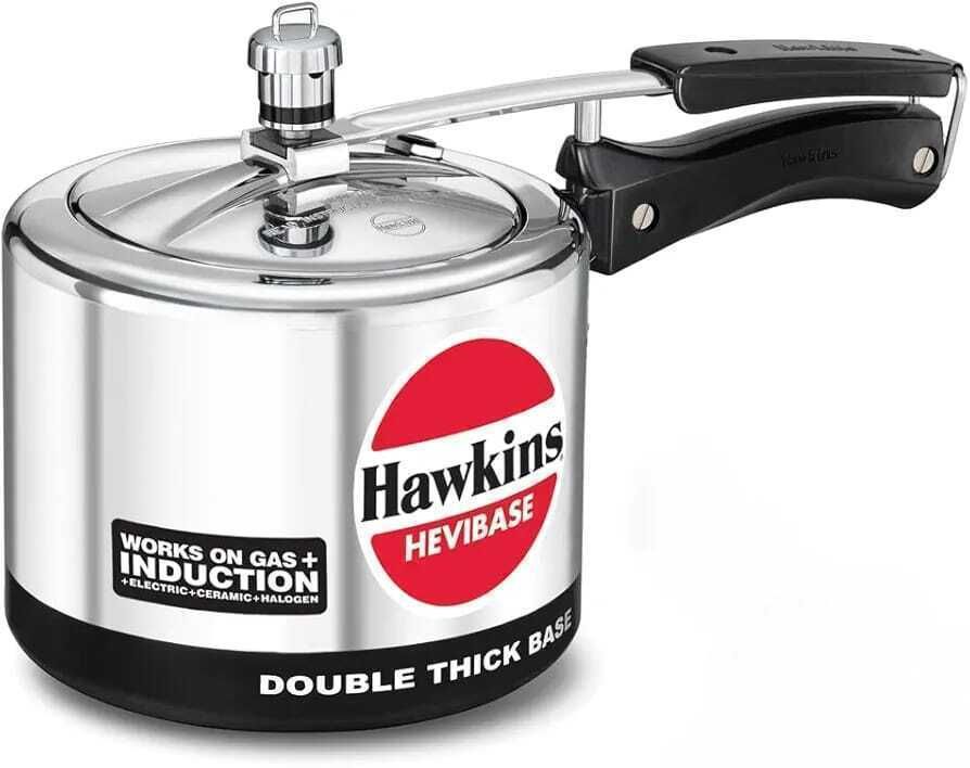 hawkins Aluminium 3 L Hevibase Pressure Cooker, Induction Inner Lid Cooker, Silver 3 L Induction Bottom Pressure Cooker-picture-11