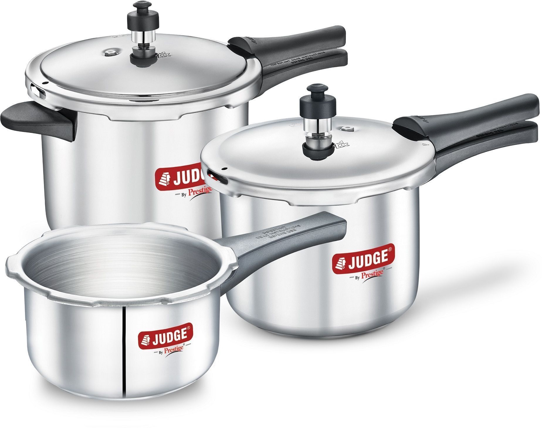 prestige ACE Combo Pack Of 3 Easy Grip Handle| Long-Lasting Pressure Regulator 5 L, 3 L, 2 L Induction Bottom Pressure Cooker & Pressure Pan-picture-12