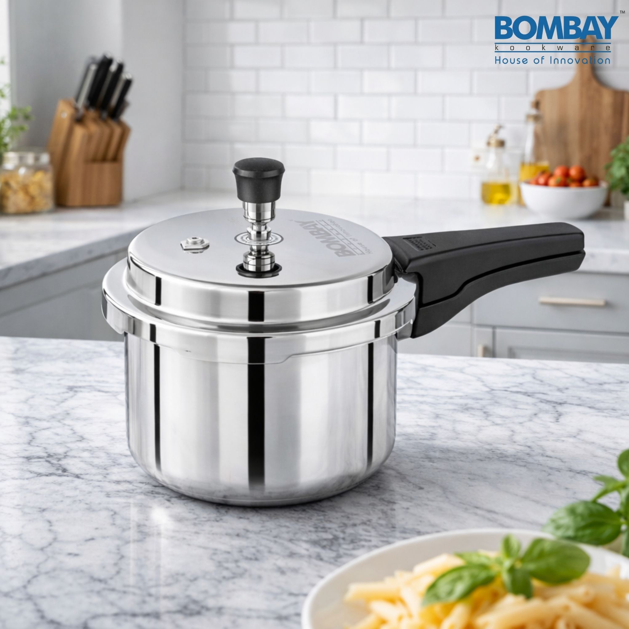 bombay kookware ALUMINIUM COOKER 3 LTR 3 L Pressure Cooker-picture-16