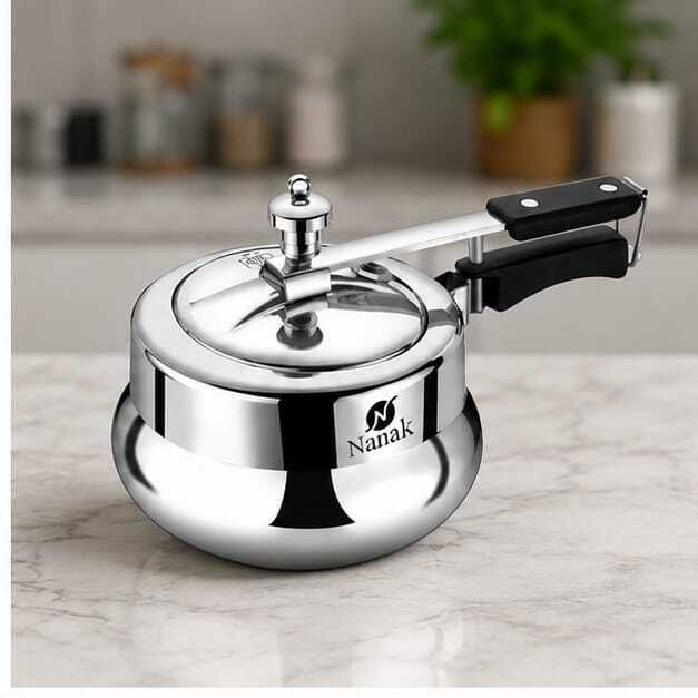 INDUCTION COOKER 2LTR PREMIUM QUALITY ALUMINIUM PRESSURE COOKER 2LTR 2 L Induction Bottom Pressure Cooker-image-9