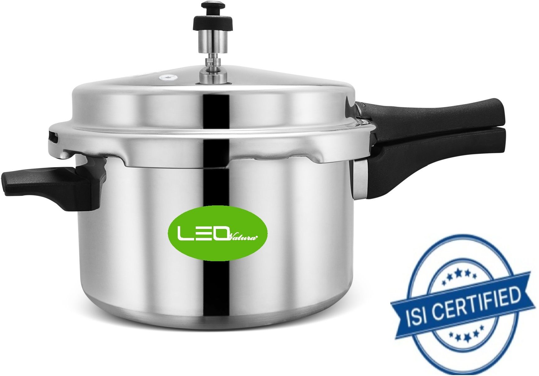 Aluminium Gas Stove Compatible ISI Certified Outer Lid Cooker 5 L Pressure Cooker & Pressure Pan-image-22