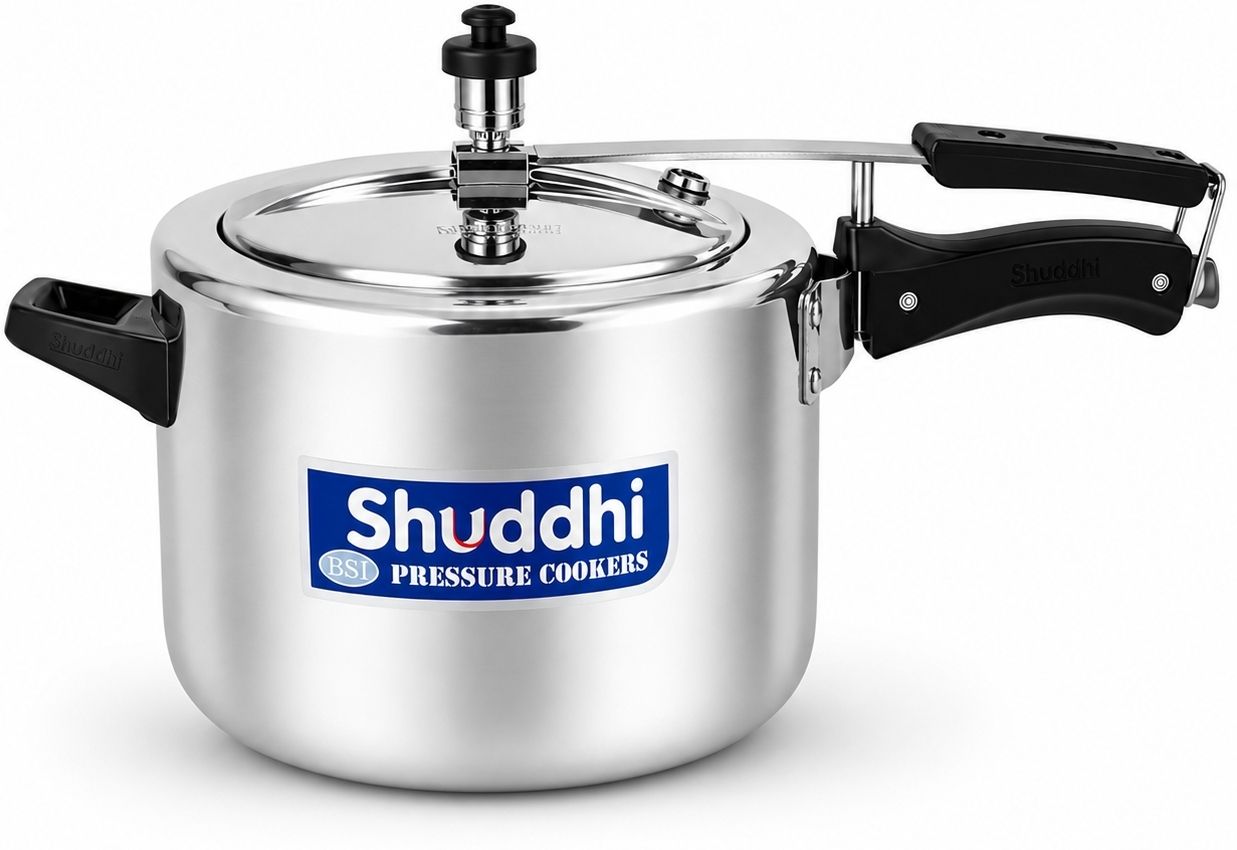 Heavy Base Aluminium Pressure Cooker 5 L Pressure Cooker-image-34