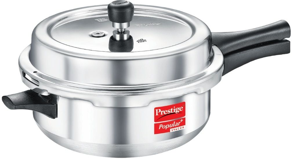 Popular Plus Svachh Junior| Controls Spillage|Metallic Safety Plug|5Y Warranty 4 L Induction Bottom Pressure Pan-image-49