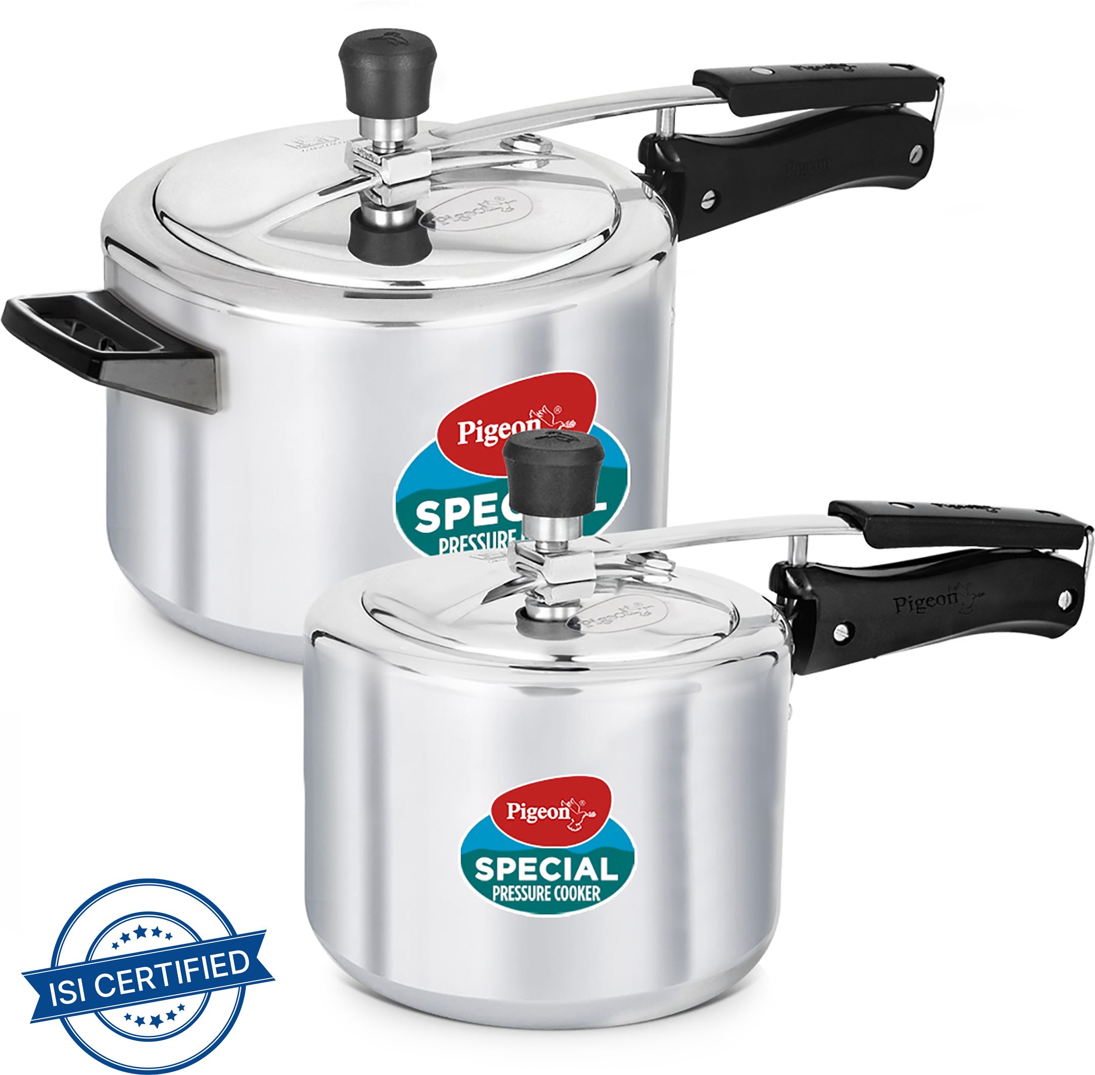 pigeon Star Combi Aluminium Pressure Cooker Inner Lid 3 L, 5 L Induction Bottom Pressure Cooker-picture-27