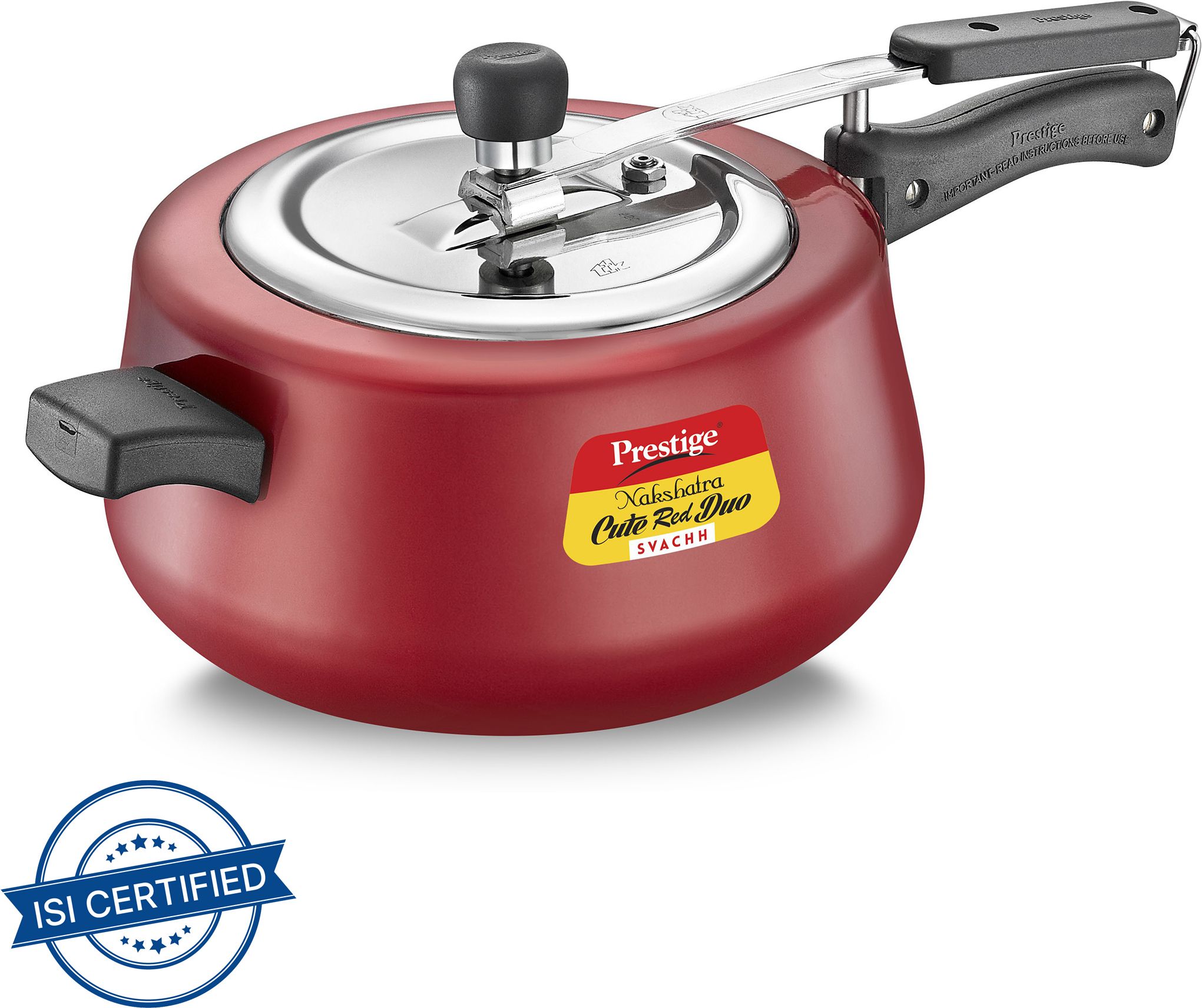 prestige Nakshatra Cute Red Duo Svachh 5 L Induction Bottom Pressure Cooker-picture-41