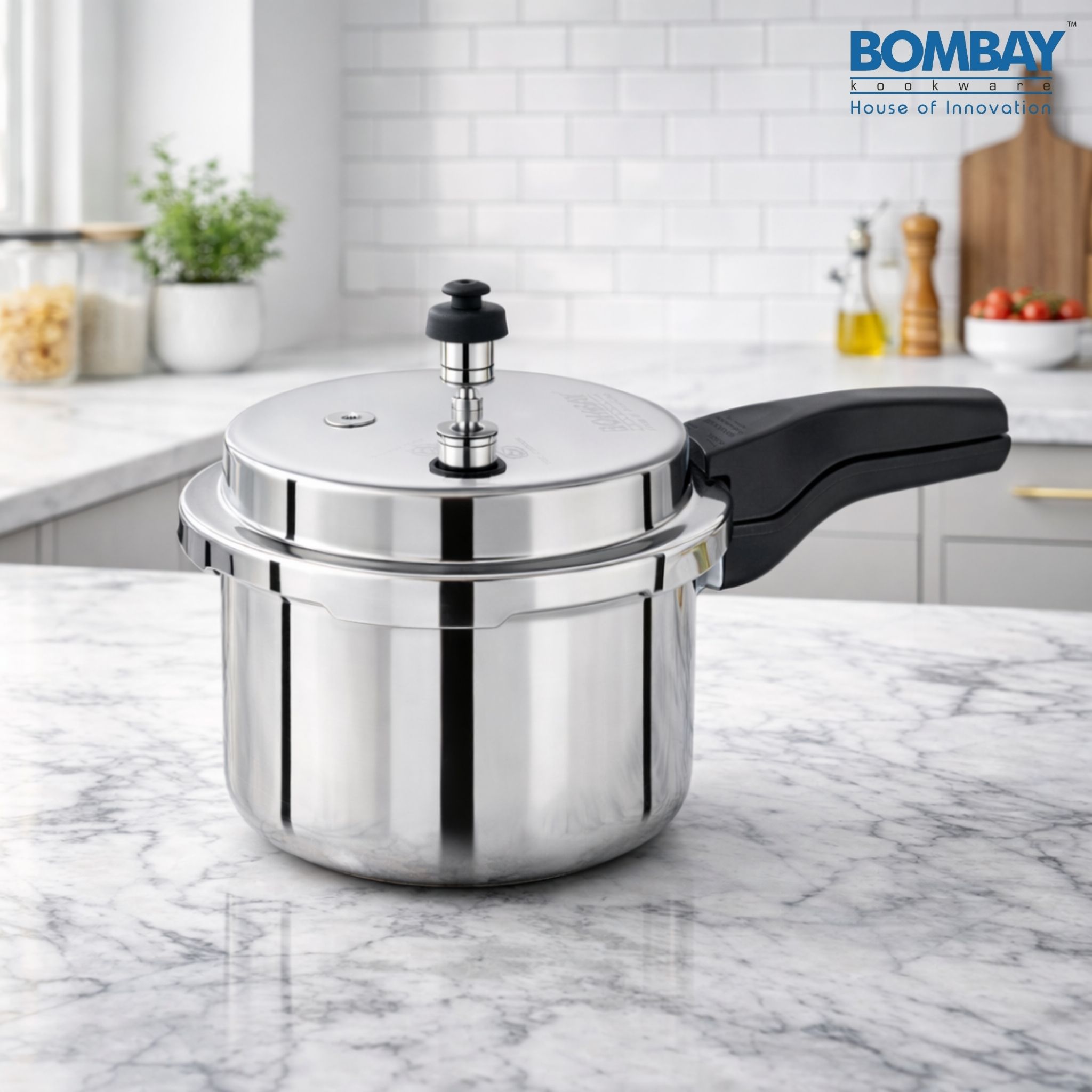 bombay kookware SS SANDWICH COOKER 3 LTR 3 L Induction Bottom Pressure Cooker-picture-41