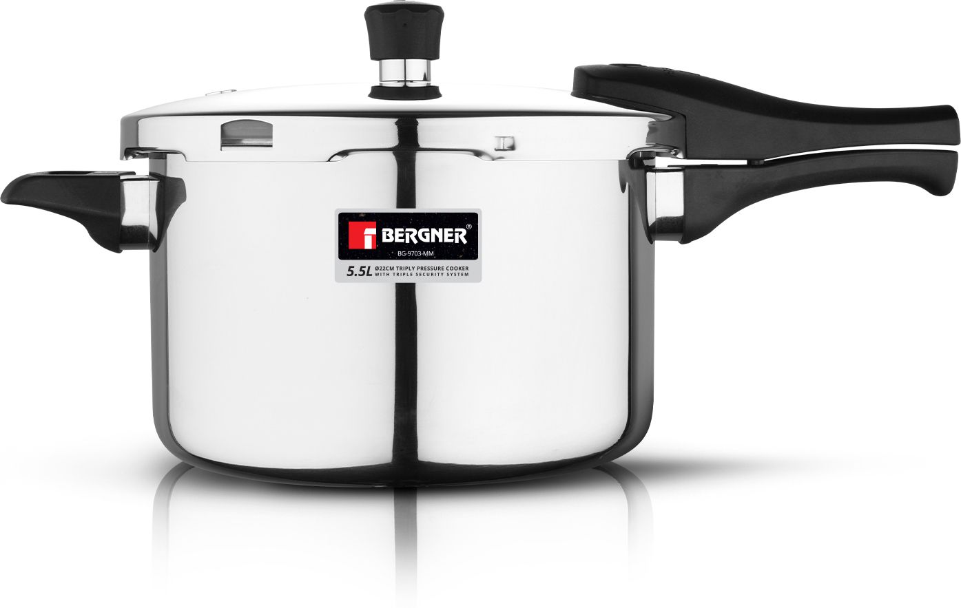 Argent Elements Triply Outer Lid Pressure Cooker, Healthy Cooking, 6.5 L Induction Bottom Pressure Cooker-image-46