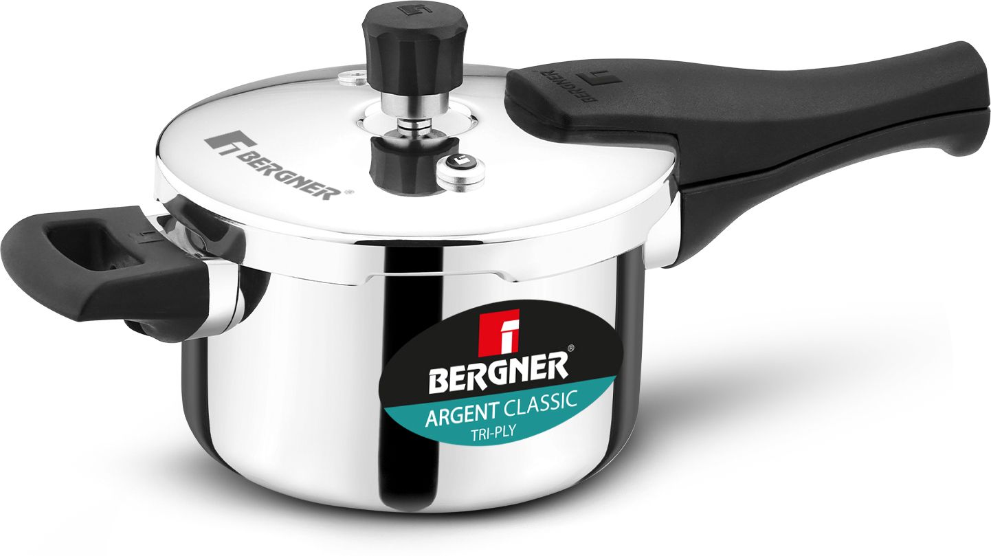 bergner Argent Classic Pressure Cooker 2.5L Triply 2.5 L Induction Bottom Pressure Cooker-picture-24