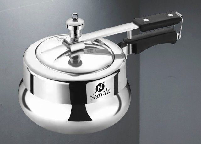 NANAK Aluminium Pressure Cooker 2L for Gas Stove with Inner Lid 2 L Pressure Cooker-image-23
