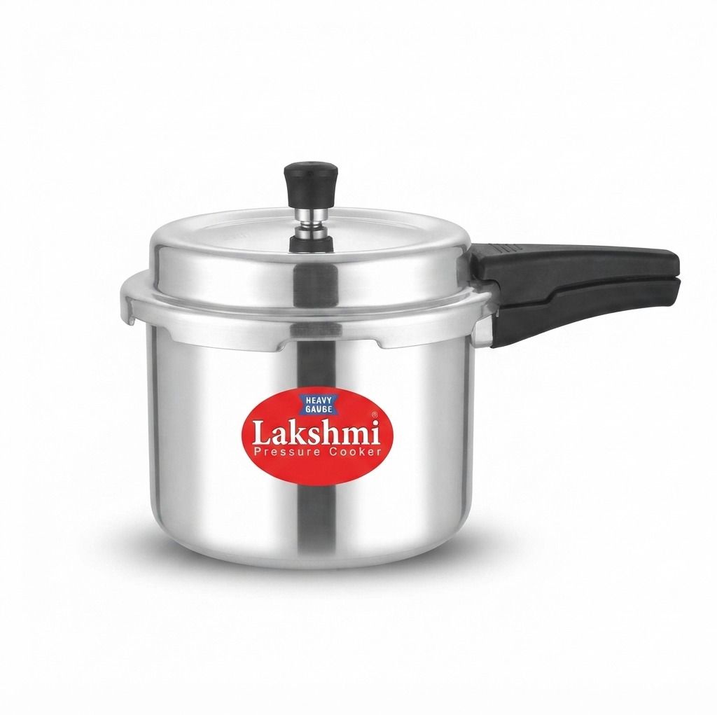 Lakshmi Aluminium Deluxe Pressure Cooker Outer Lid 3L Non Induction 3 L Pressure Cooker & Pressure Pan-image-23