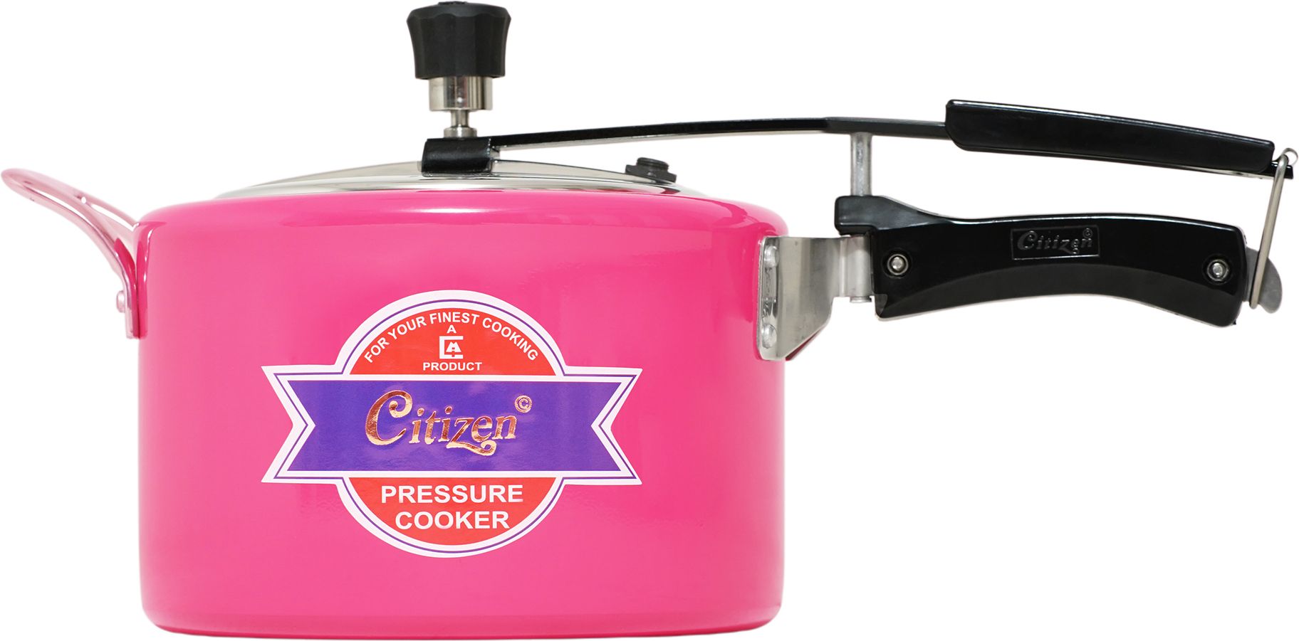 Citizen Smart 5 Ltr Color Pink Glossy with SS Lid & Induction + Gas Compatible 5 L Induction Bottom Pressure Cooker-image-20