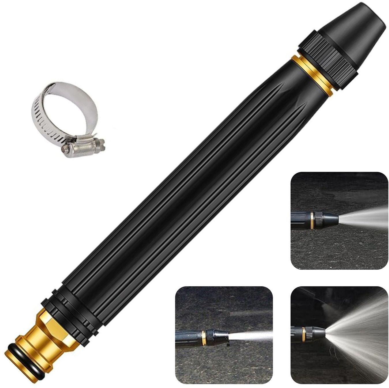 High Pressure Water Spray Gun Metal Brass Nozzle Jet Spray Gun Pressure Valve-image-15