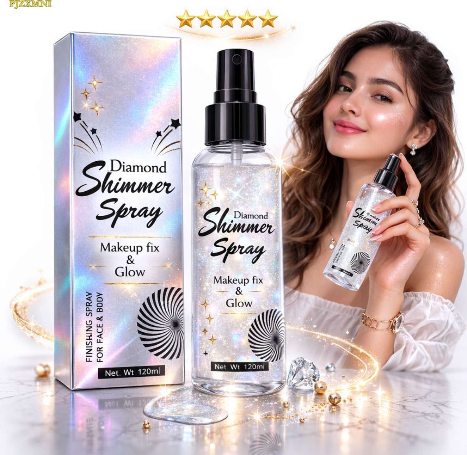 k.y.l.plus Face Shimmer Spray For Women Party And Wedding Wear Glow Primer - 100 ml-picture-14