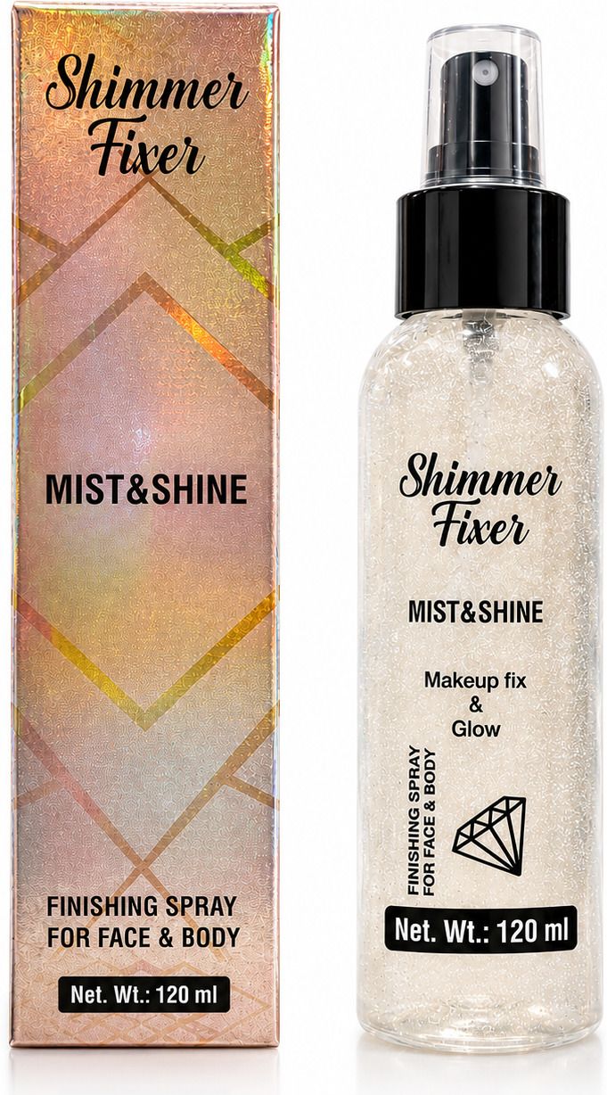 Shimmer Fixer Makeup Setting Spray 120ml Face & Body Glow Mist Primer - 120 ml-image-39