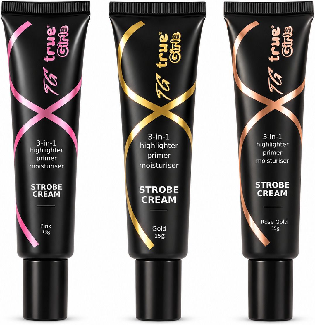 True Girls 3 in 1 Strobe Cream Combo Primer Moisturiser Highlighter Primer - 4 ml-image-12