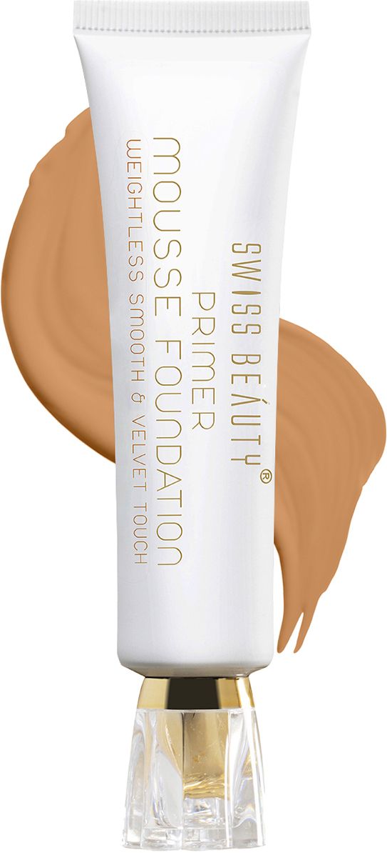 Primer Mousse Foundation, Face Makeup, Medium-Beige ,40 ml Primer - 40 ml-image-22