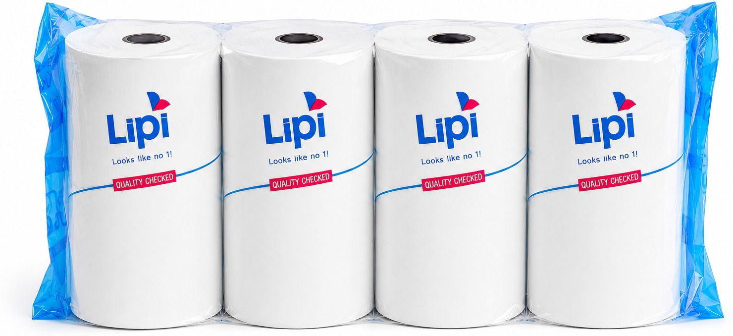 Lipi THERMAL PAPER ROLL 7.9MM X 45M ( pack of 4 ) Wireless Print Server-image-31