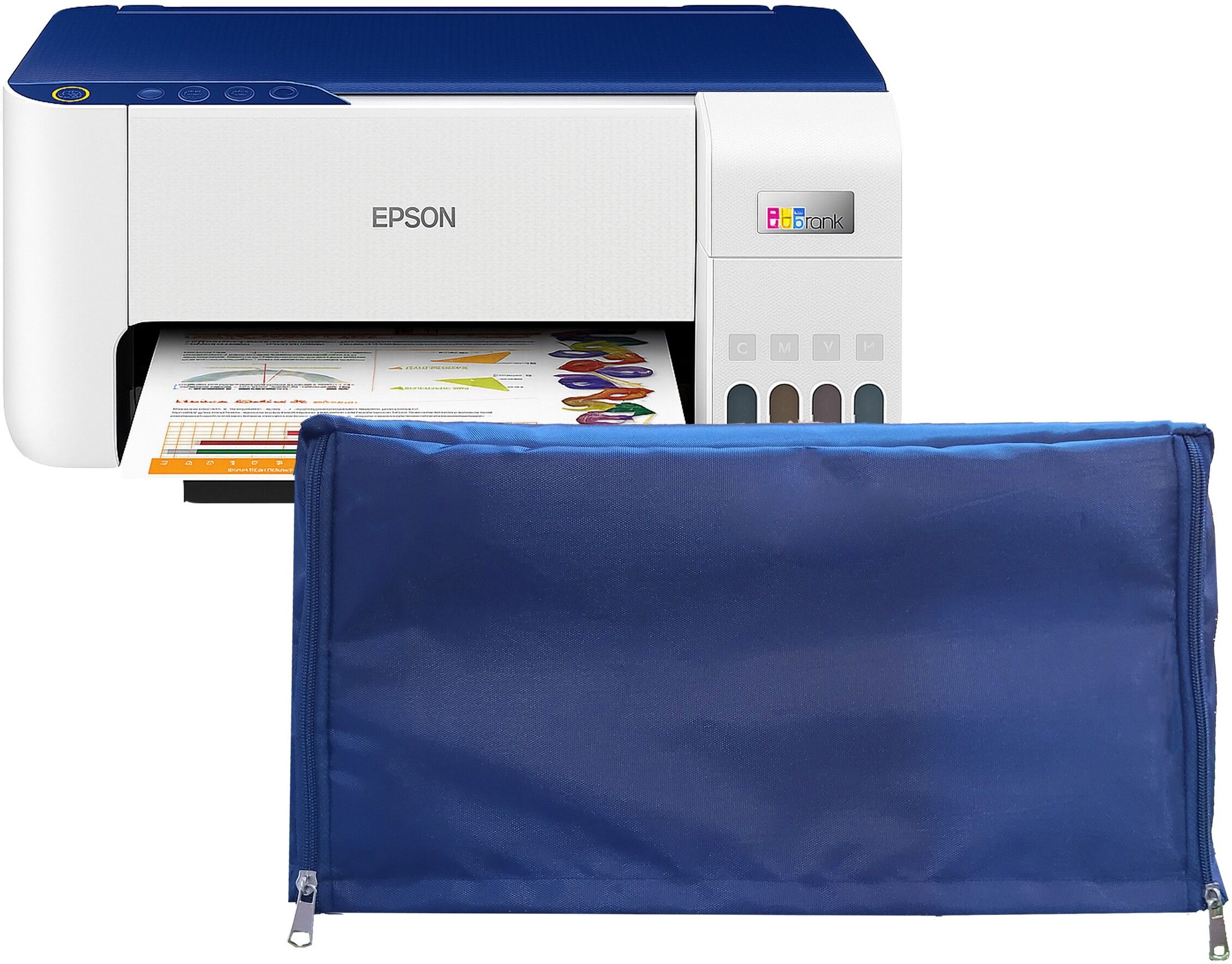 Protectio Chain Printer Cover for Epson L3215 Multifunction InkTank-Blue/Dust & WaterProof Printer Cover-image-15