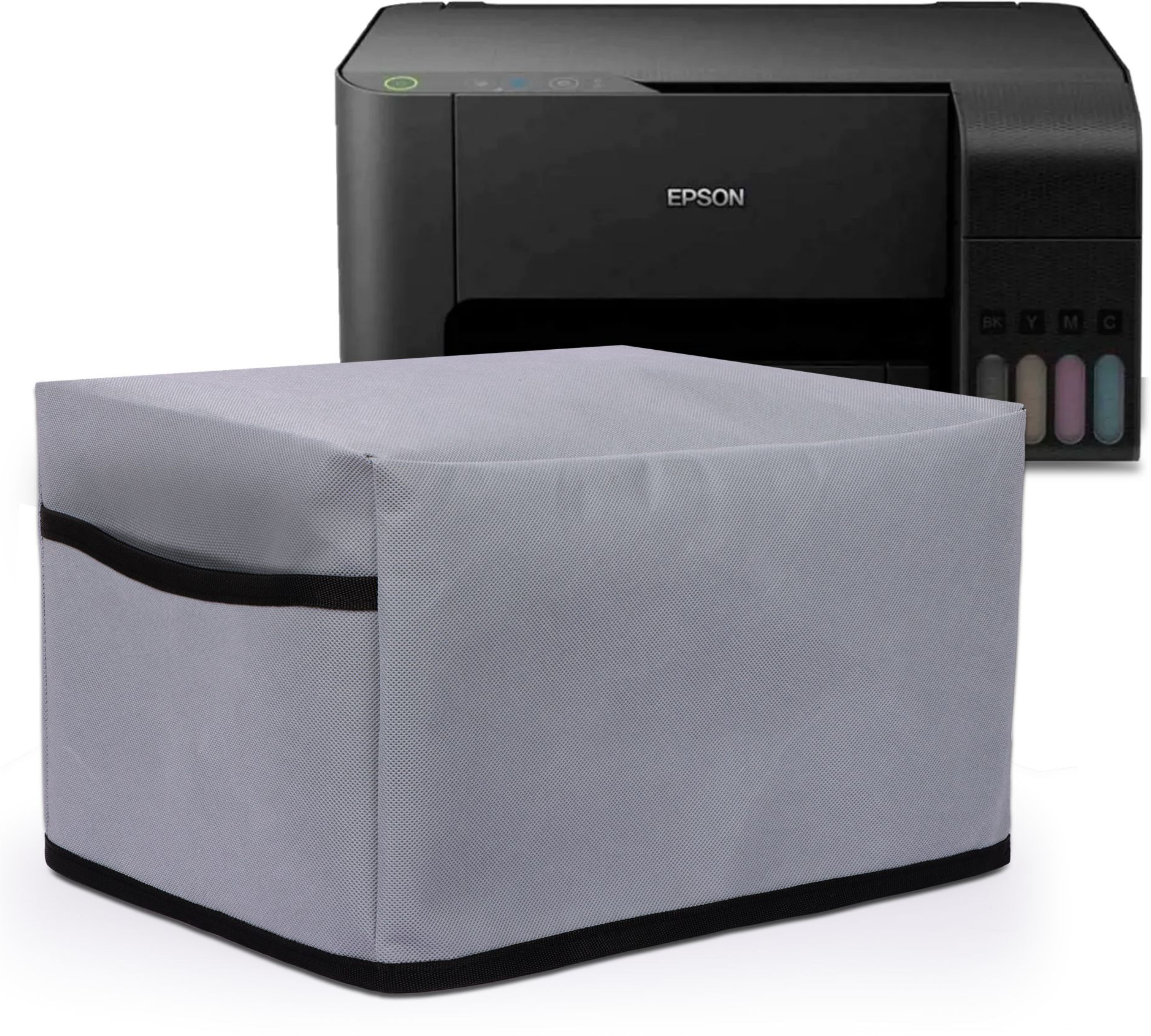 Cranique Water-Resistant Dust Cover For Epson EcoTank L3250 / L3210 Wi-Fi InkTank - Grey Printer Cover-picture-20