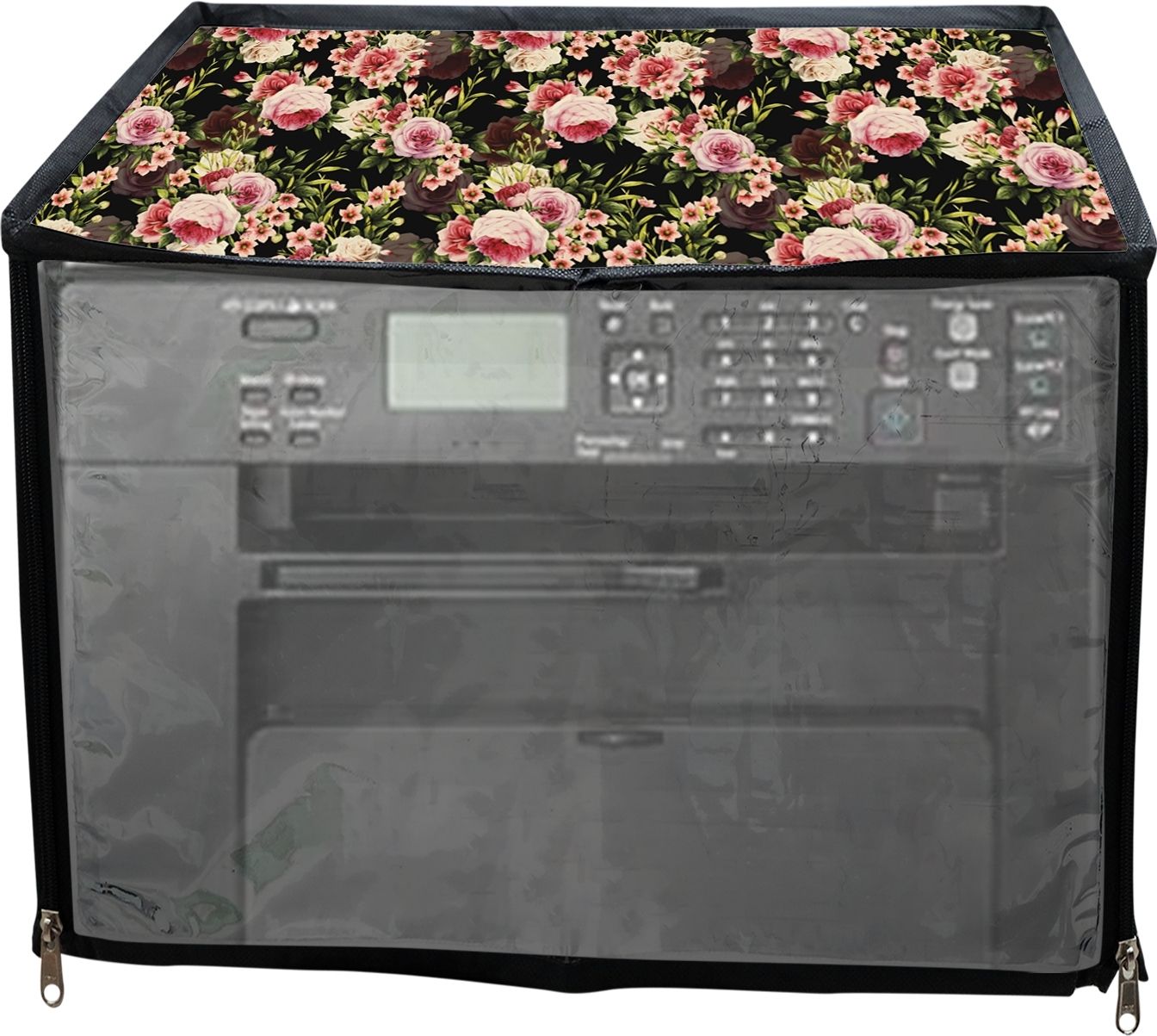 JMT Printer Cover Suitable for Canon Image Class MF 4820D Laser Printer (Black Rose) Printer Cover-image-35