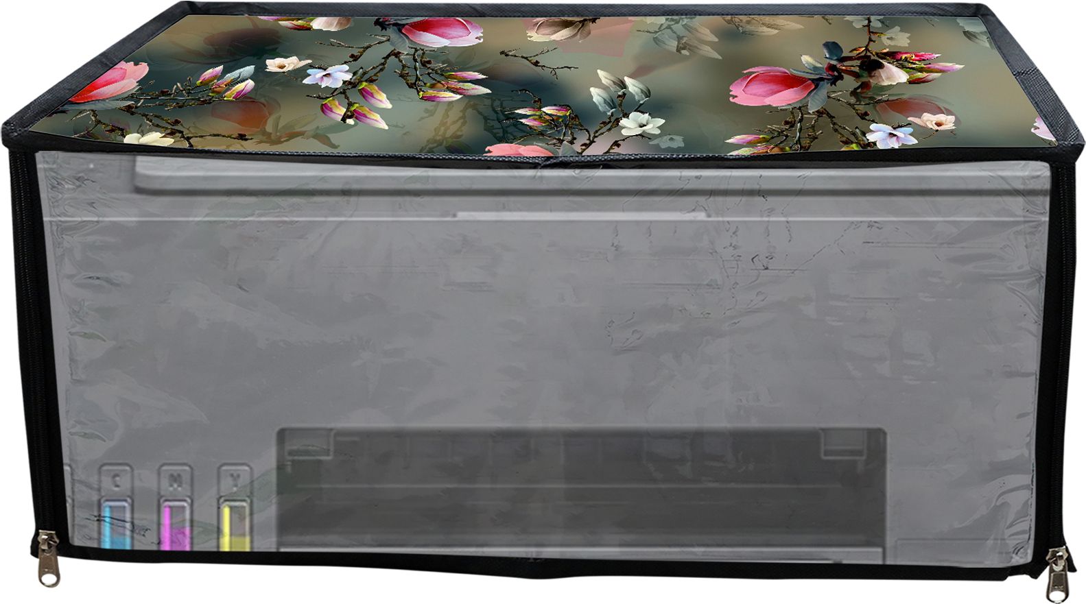 JMT Printer Cover For HP Smart Tank 581 All in One Printer (Green Floral) Printer Cover-picture-15